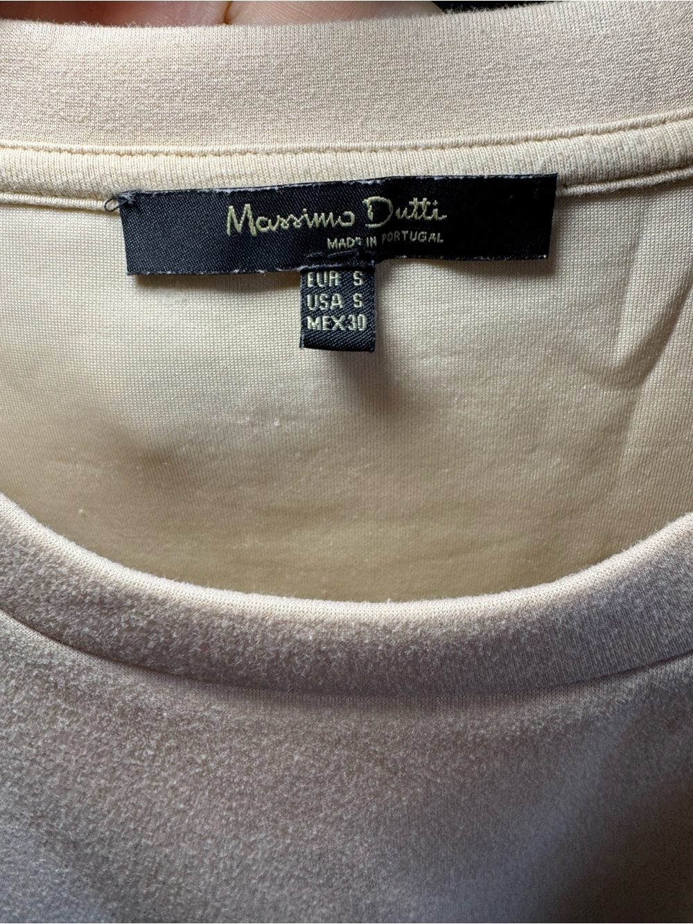 Massimo Dutti Short Sleeve Top Elastic Crop Hem Women’s size small - Picture 3 of 9